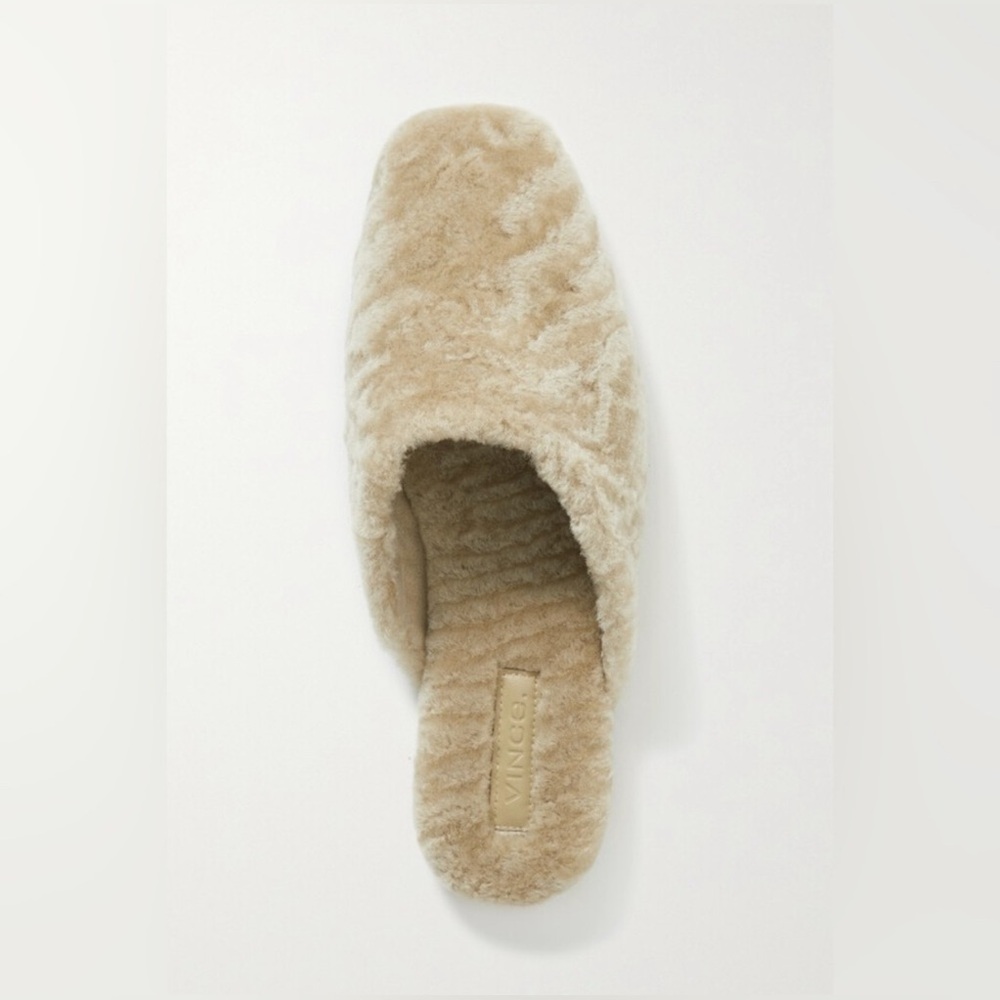VINCE NWOT Callum Shearling Mules